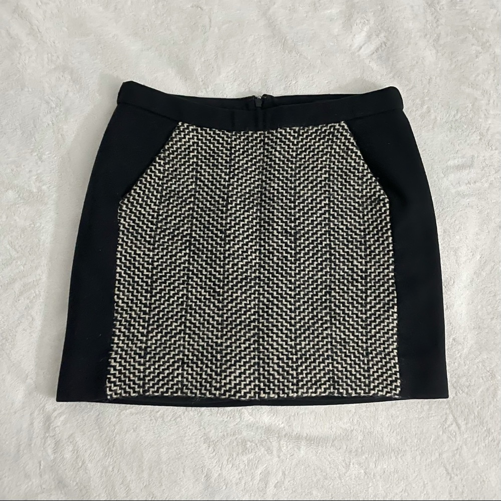 J Crew Wool mini skirt